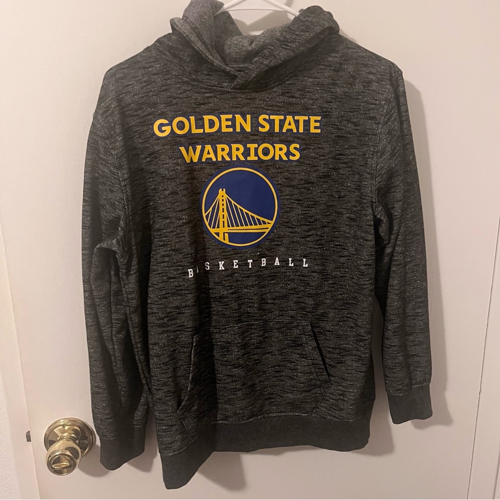 NBA Golden State Warriors Gray Hoodie Basketball Boys XL 18-20